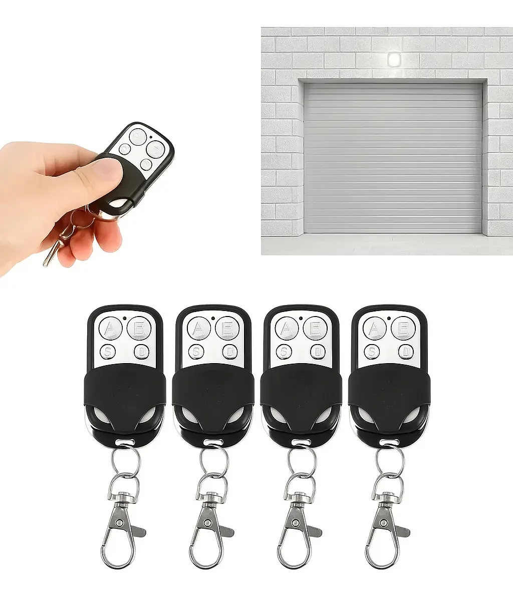 4 unidades de controles remotos universais, portas automáticas, controle remoto de 433 mhz para portões automáticos, controle de portões