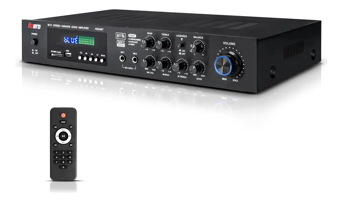 Amplificador de áudio Bluetooth Hzero HZ628BT