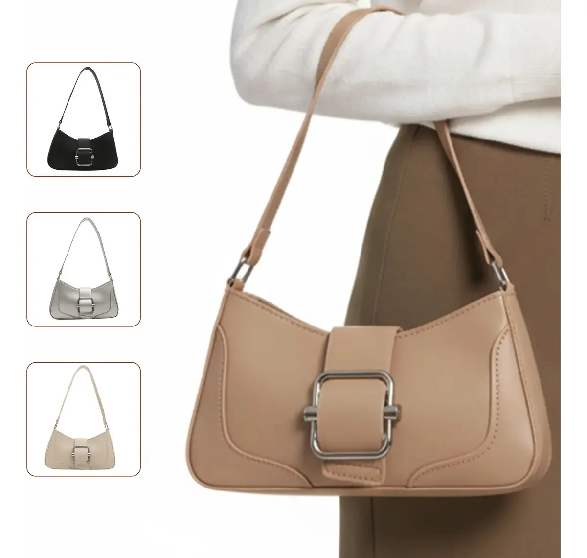 Bolsas femininas cáqui