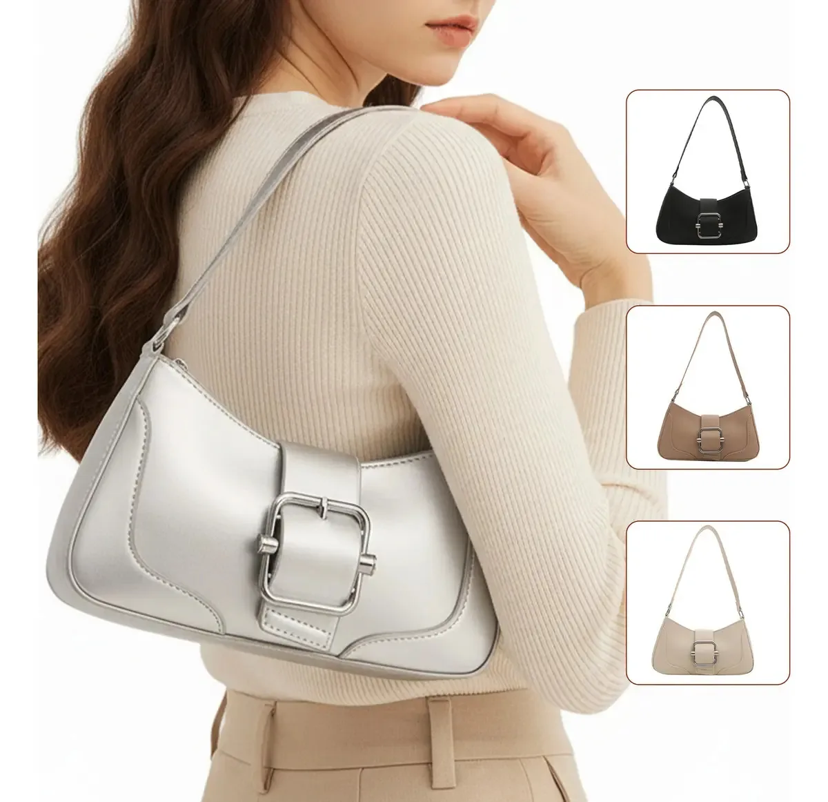 Bolsas de prata femininas