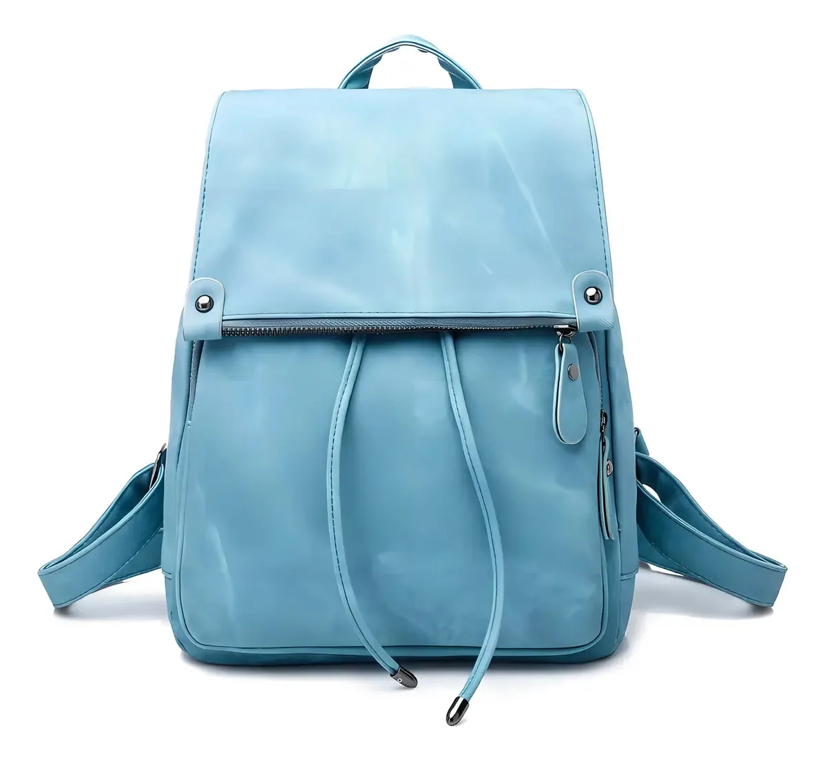 Mochilas de viagem casuais femininas, mochila antifurto, cor feminina, azul