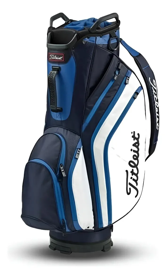 Bolsa de golfe Titleist 14 Div para carrinho leve - cor de golfe 3 N branco-azul