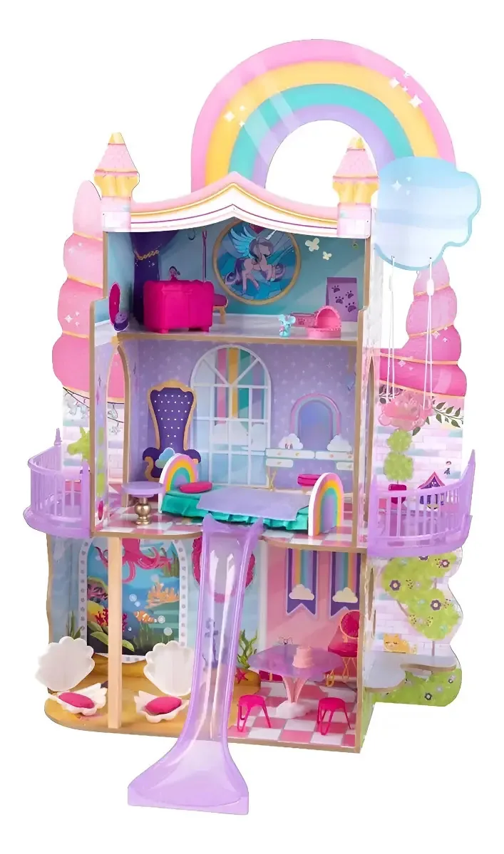 Casa de bonecas Rainbow Kidkraft Pink Rainbow