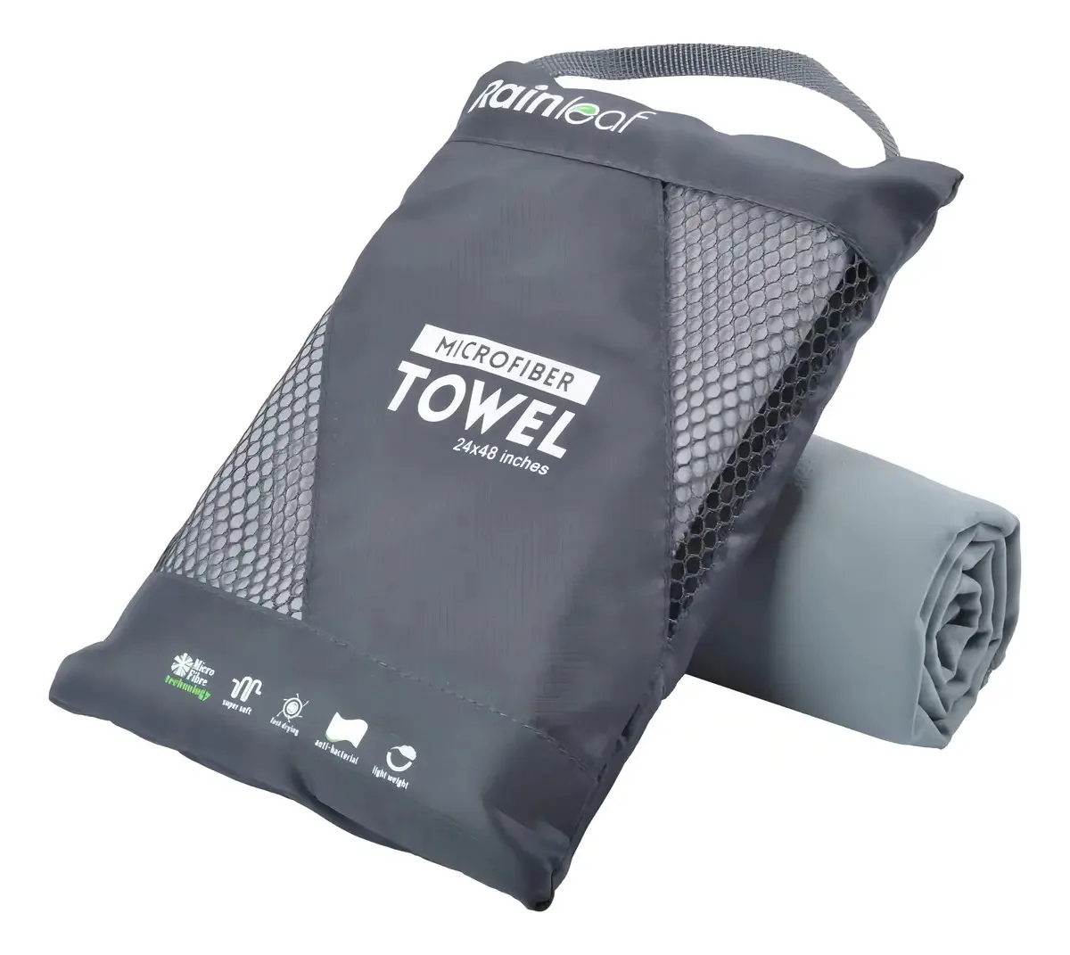 Toalha de microfibra Rainleaf, perfeita para viagens e esportes