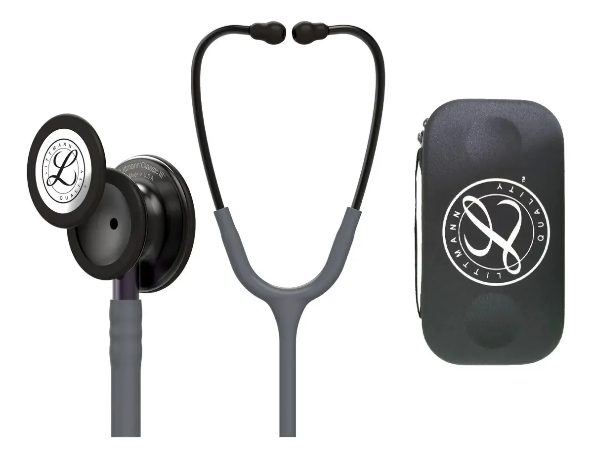 Estetoscópio Littmann Classic 3 + estojo rígido+marcação cinza