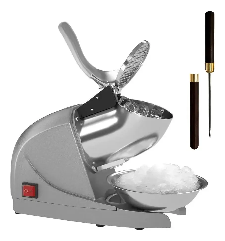 Barbeador de gelo elétrico de 3 lâminas de 380 W