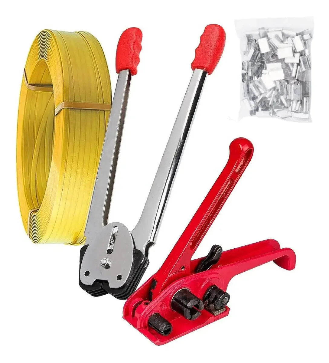 Kit de cintagem manual 4 em 1 para embalagem de paletes