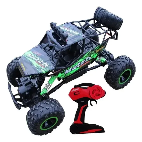Maximus Buggy Grande 37cm Controle Remoto Metal 1:12 Forte Cor Verde