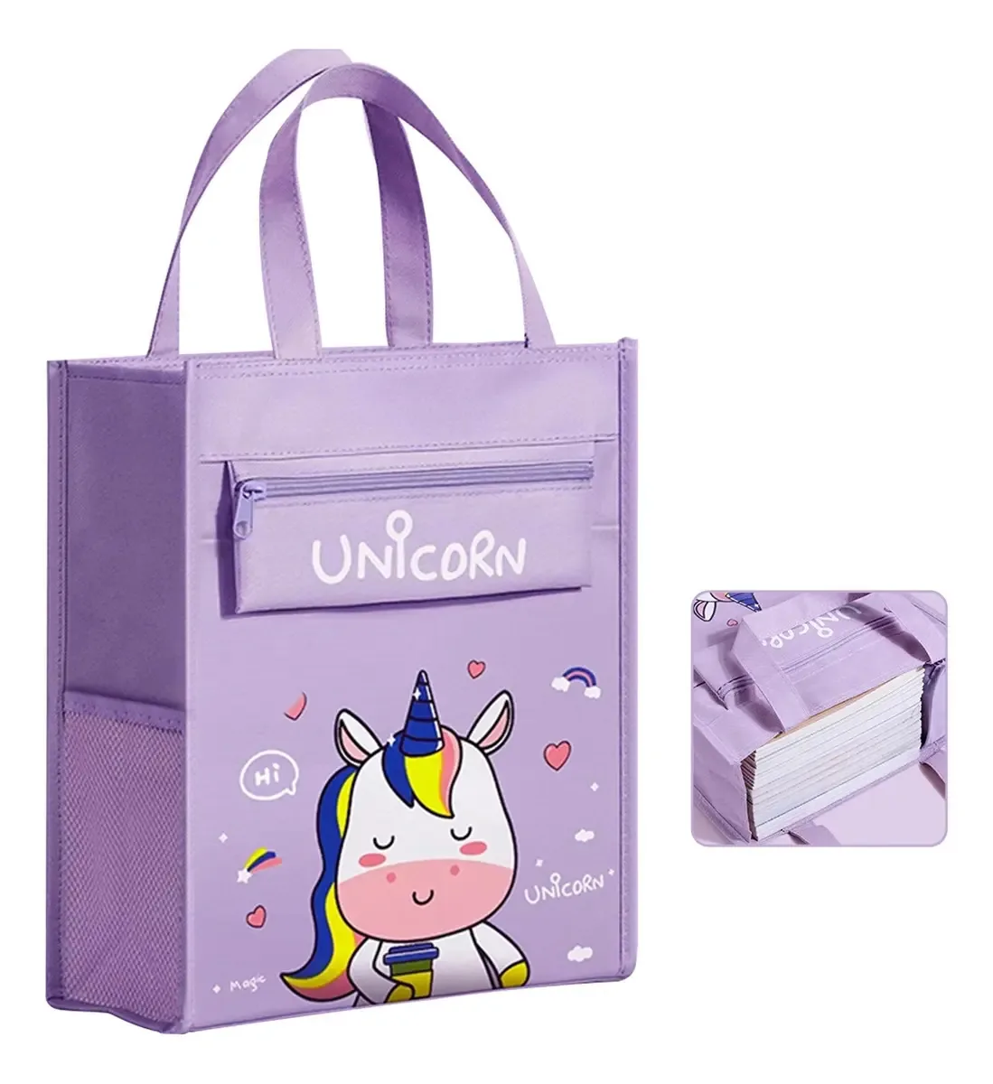 Papelaria para estudantes e bolsas de livros didáticos Color Lilac Lisa