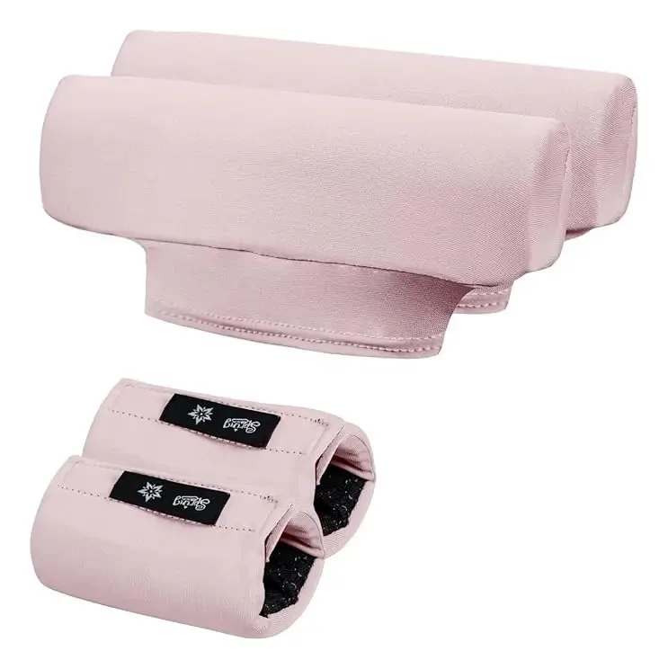 Almofadas universais de muleta e guidão com confortável cor rosa