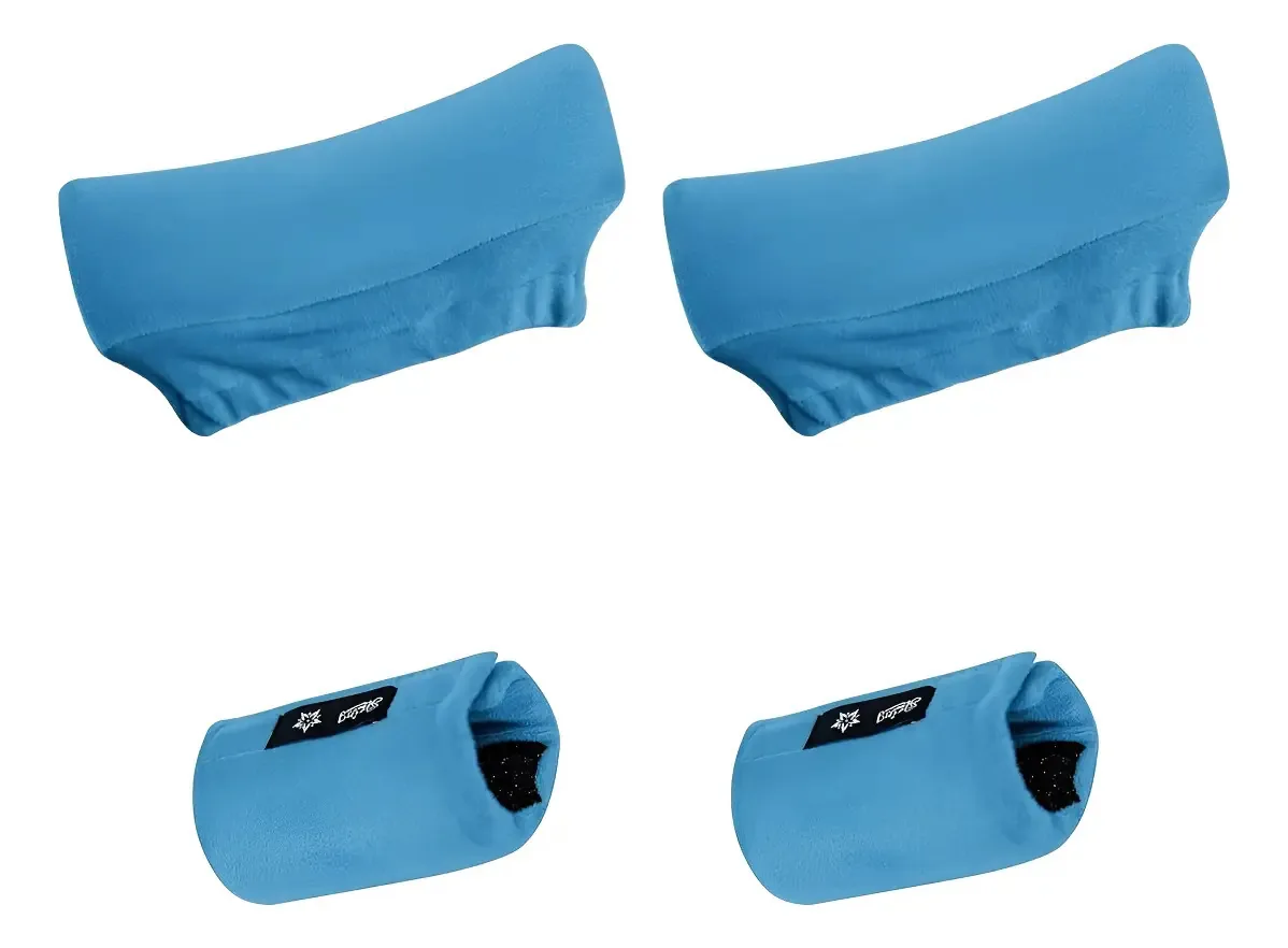 Capas de veludo universais para muletas e alças Antid Color Azure