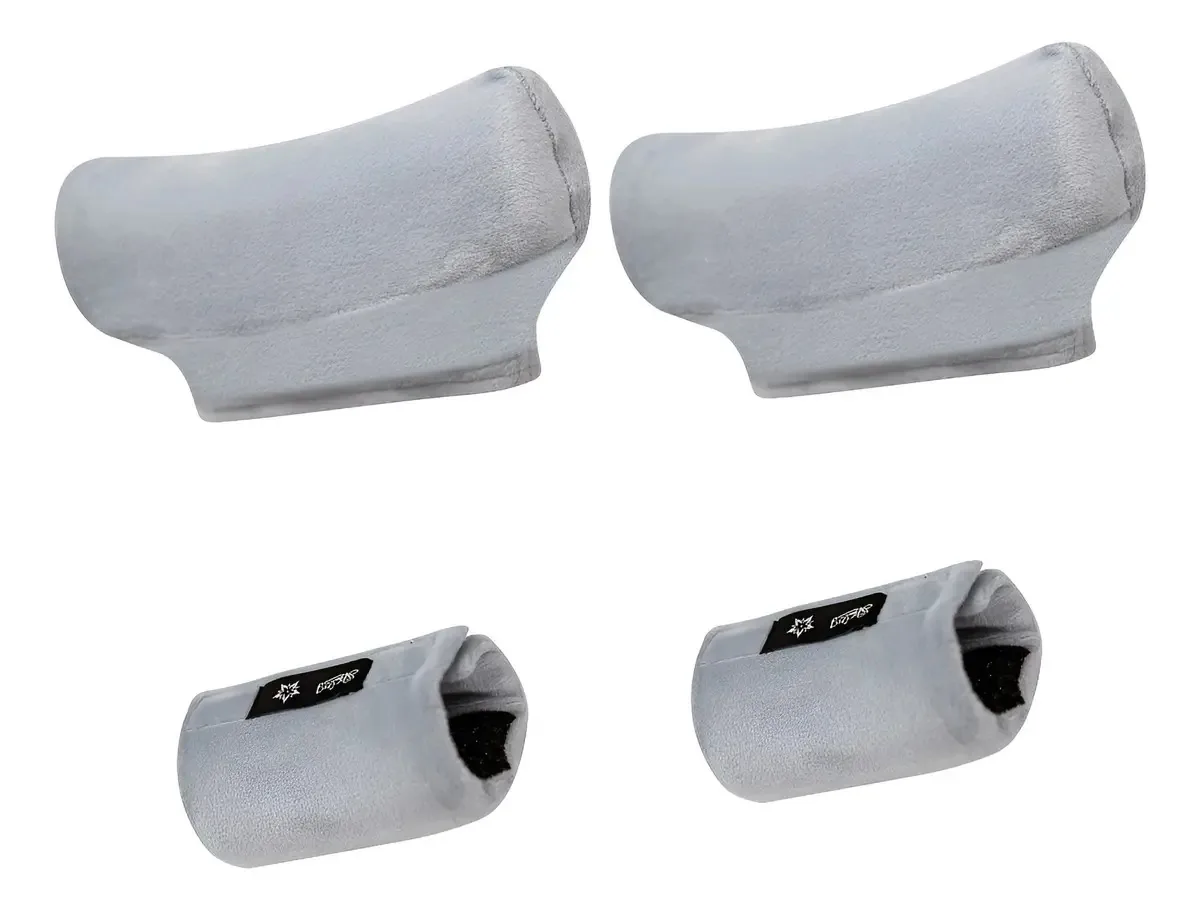 Capas de veludo universais para muletas e alças, cor antid, cinza