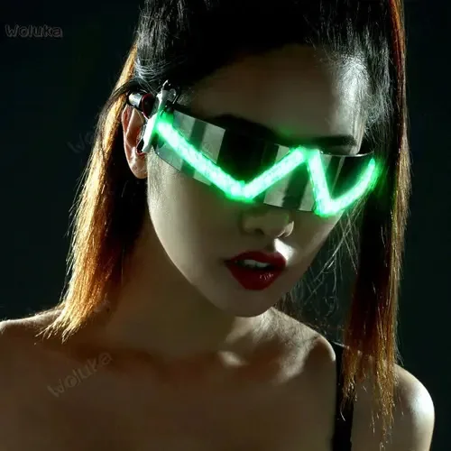 Led Brilhante Máscara De Óculos Para Festa De Dançarinos W