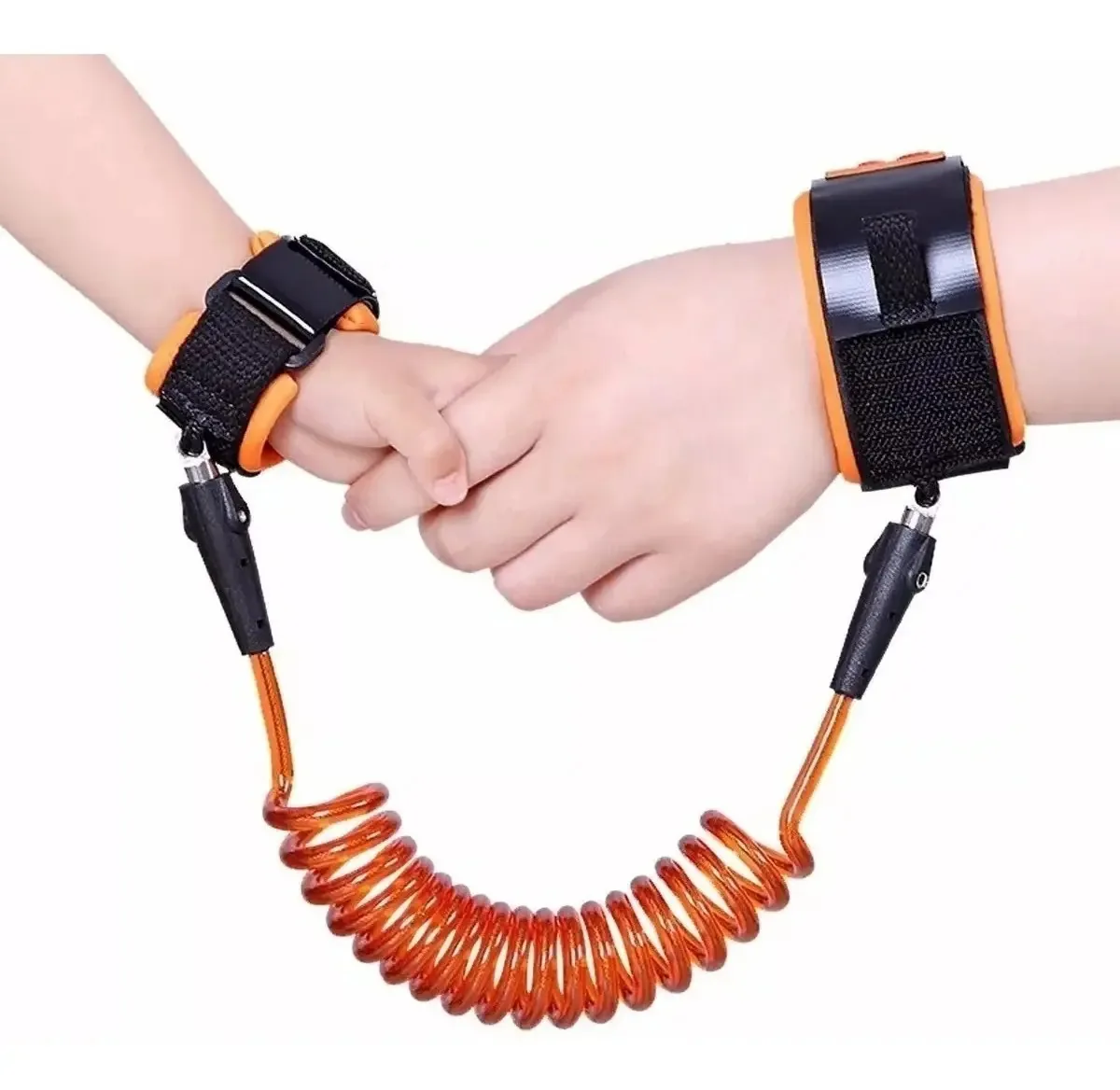 Pulseira de segurança extensível laranja para bebês e crianças