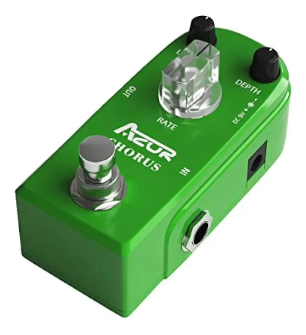 Pedal de efeitos de guitarra analógica Azor Chorus Pure com Tru