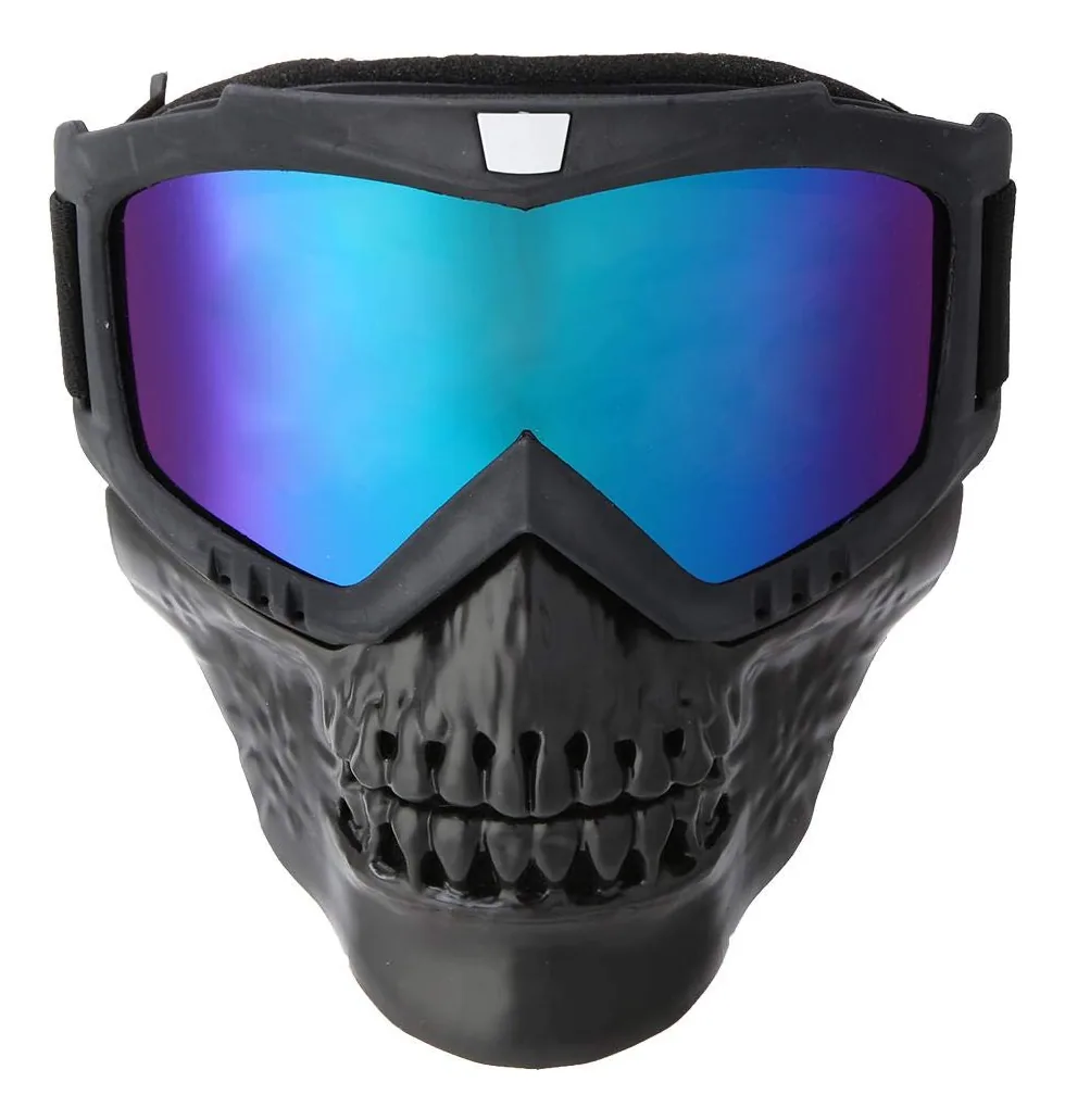 Máscara de Moto, Óculos de Ciclismo para Exterior, Desmontáveis, para Motocicleta, Capacete, Esqui, Corridas de Motocicleta, com Máscara à Prova de Vento, Óculos de Segurança Esportivos, Unissex...