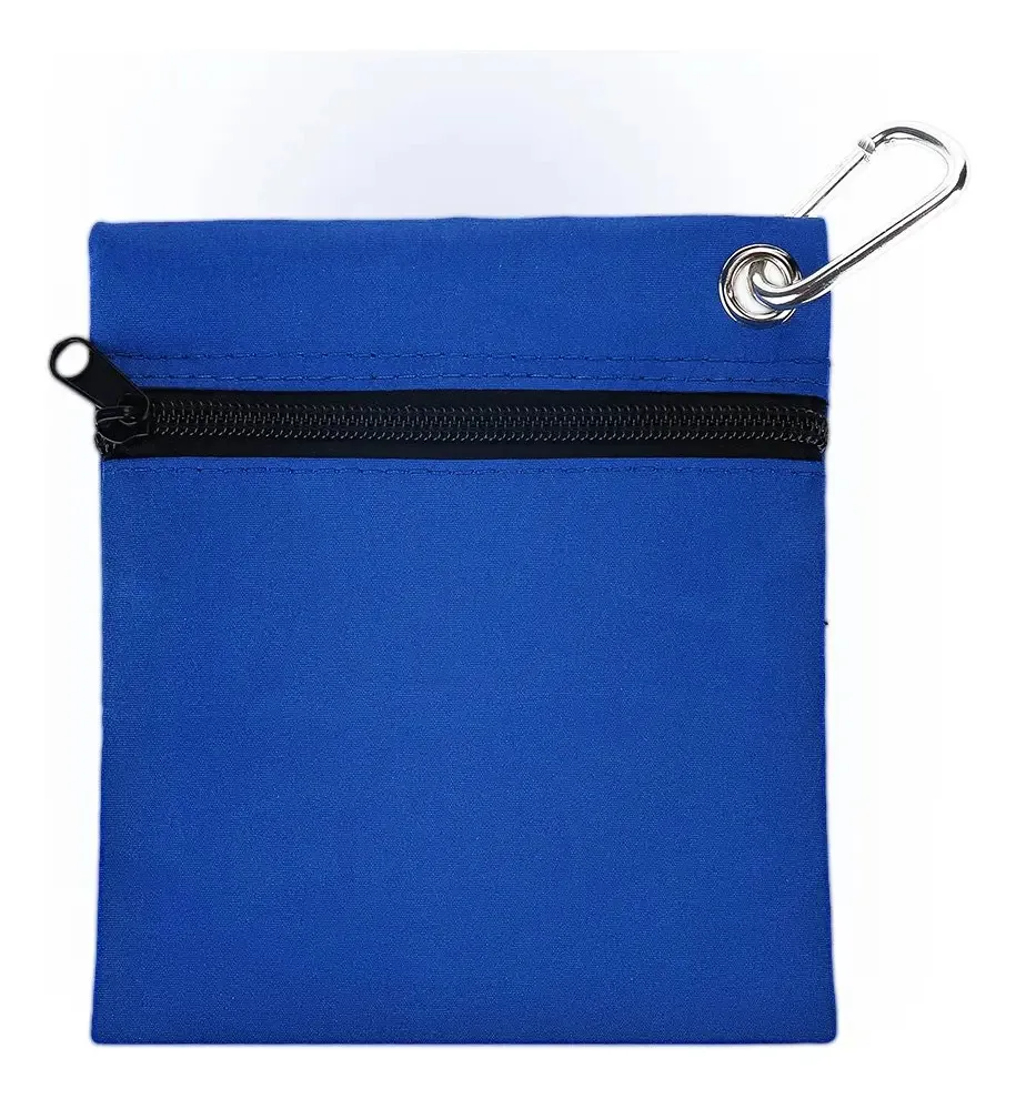 Bolsa De Tês De Golfe, Suporte Para Armazenamento De Bolas De Tês De Golfe Com Zíper E Mosquetão Acessórios De Golfe