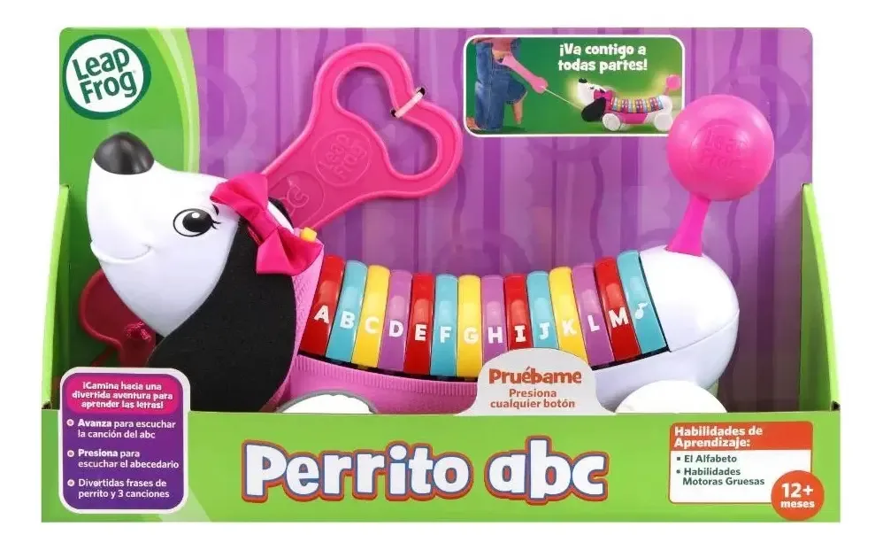 Filhote de cachorro Abc Leap Frog com som e arrasto