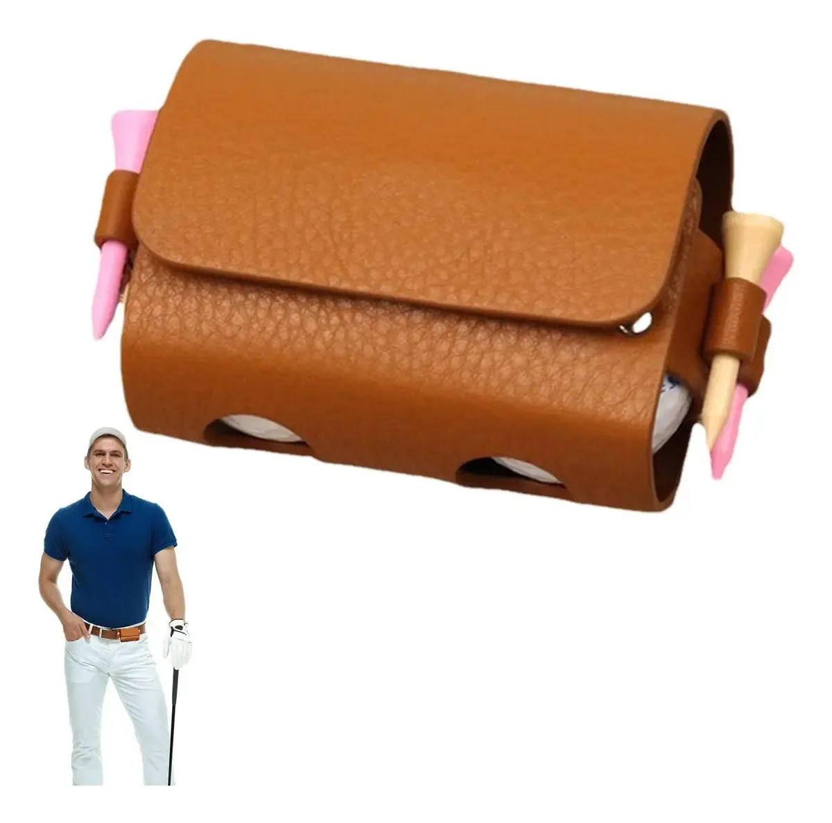 Bolsa de golfe pequena Sritob | Sacos de golfe femininos | Estojo de armazenamento durável | Os acessórios esportivos de golfe comportam 2 bolas e 4 camisetas de golfe para jogadores de golfe