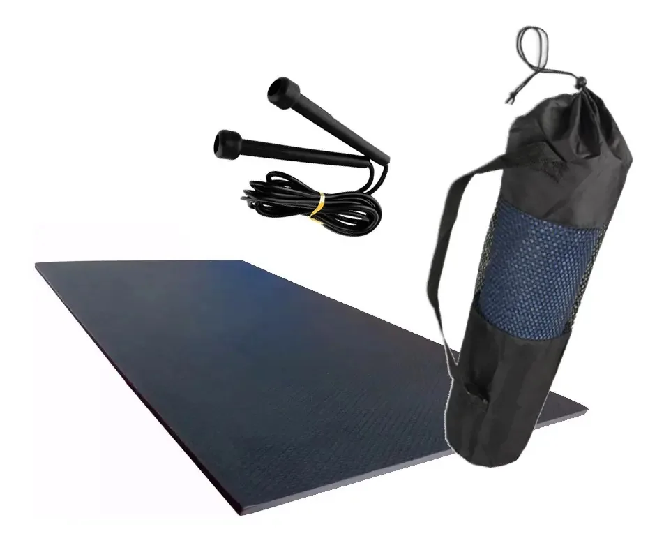 Yoga Tapete Colchonete Em Eva Mochila Corda Pular Silicone