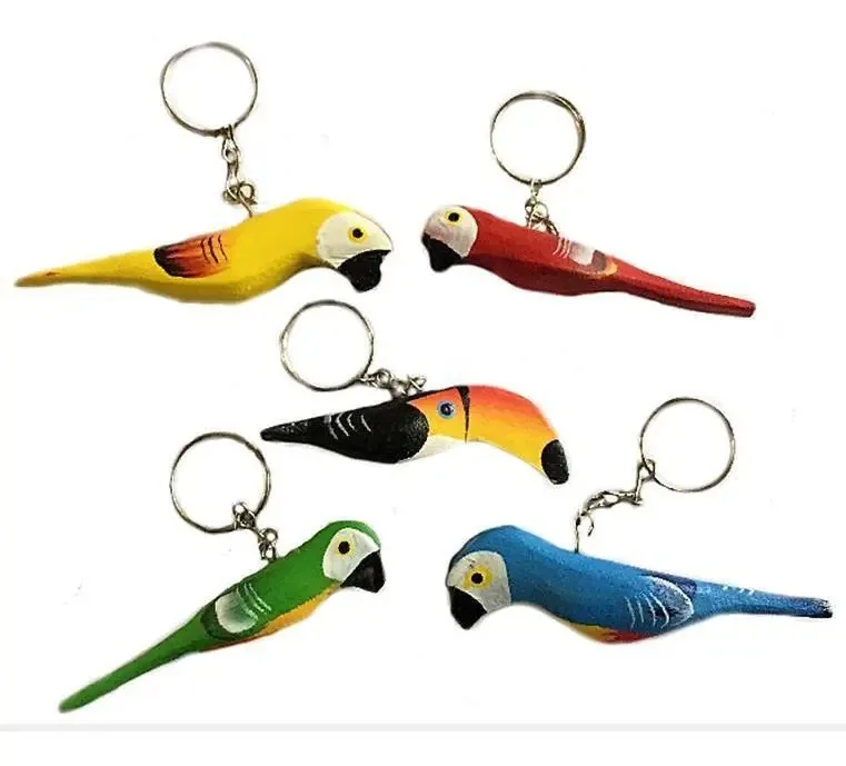 Conjunto Chaveiros De Pássaros ( 5 Unidades )