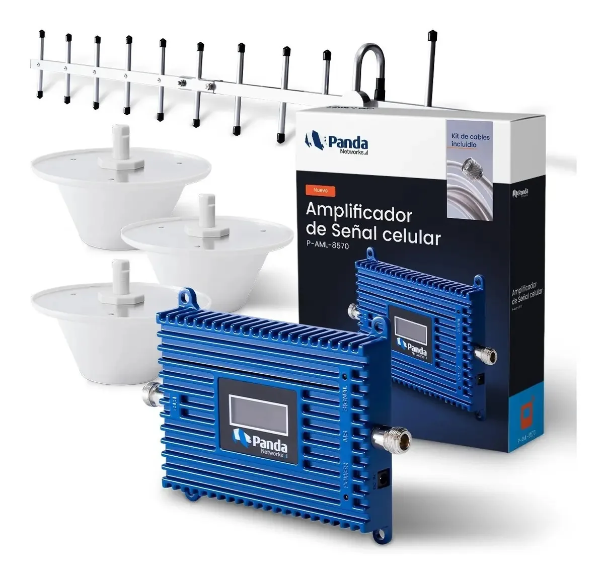 Kit Amplificador de Sinal Telcel 3g Rural Panda Networks 3d