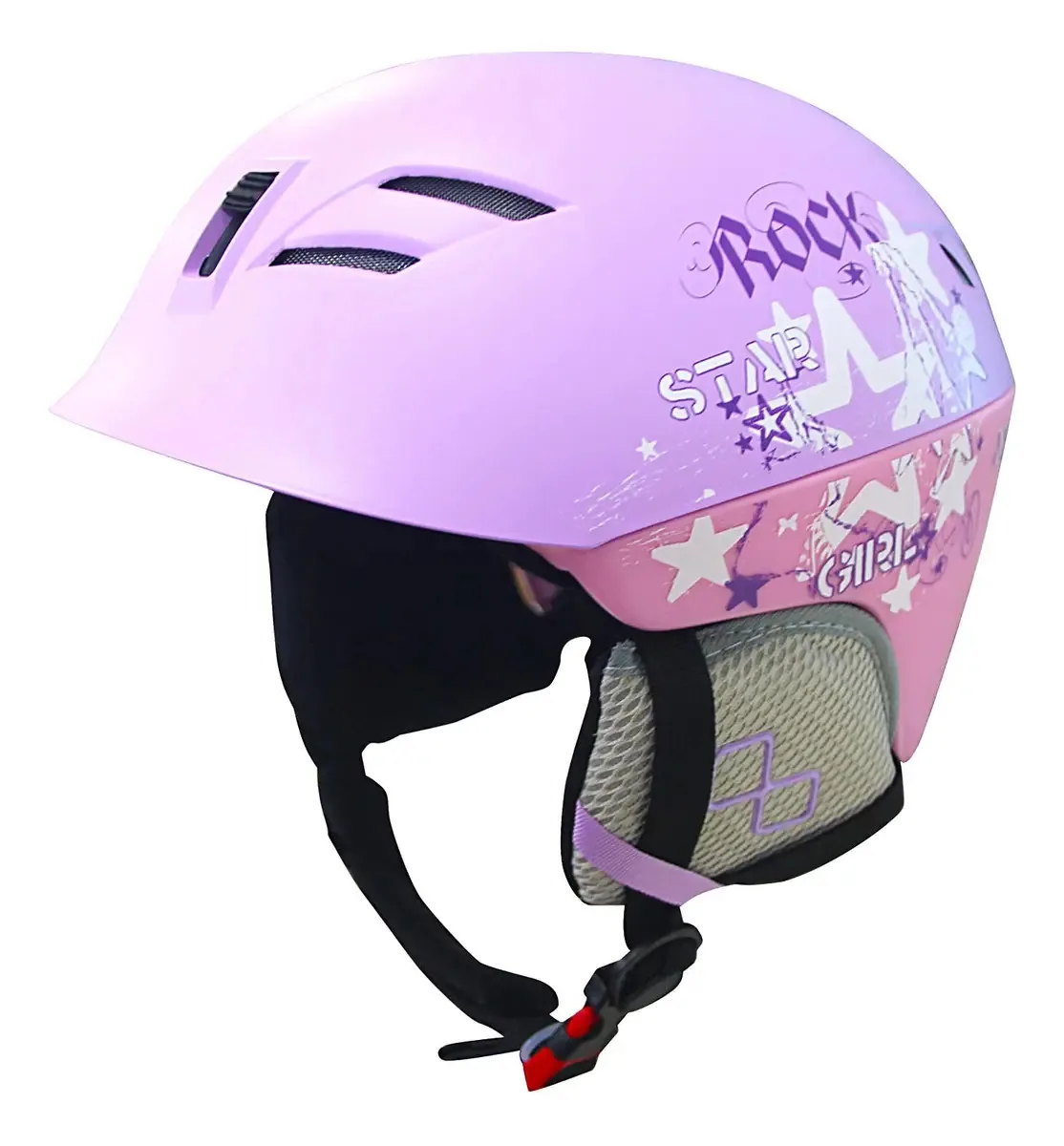 Capacete infantil de esqui e snowboard com óculos Certificac