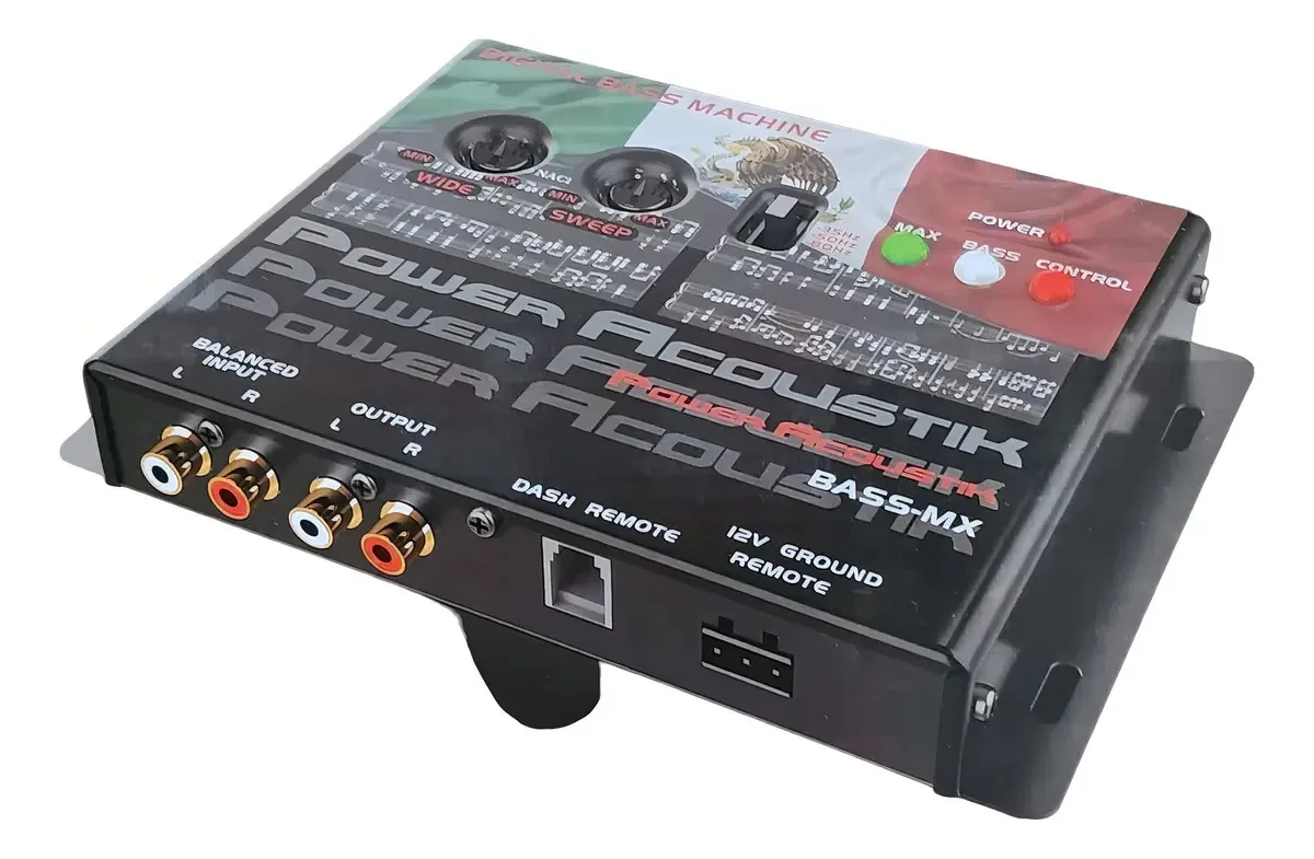 Epicentro Power Acoustik Bass-MX, edição mexicana de alta qualidade, cor preta