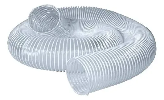 Mangueira de coleta de poeira Powertec Pvc de 5 polegadas