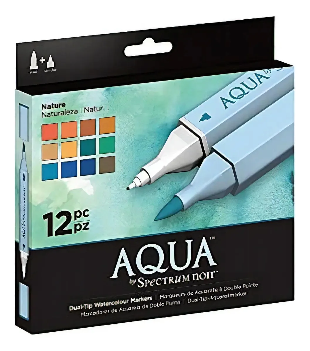 Marcadores de coloração básicos Spectrum Noir Aqua Artists