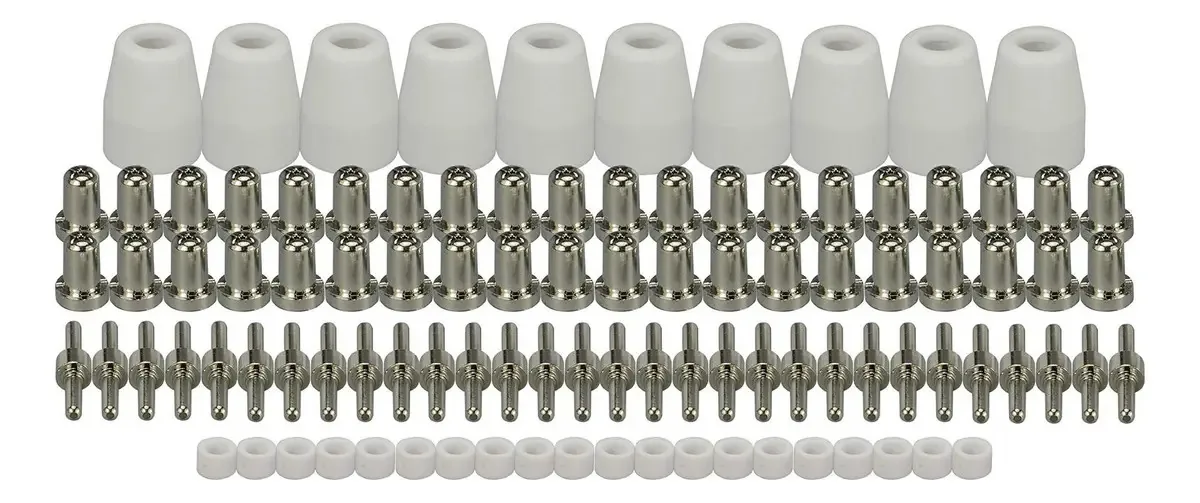 Kit de bicos com pontas de eletrodo de plasma, 100 peças