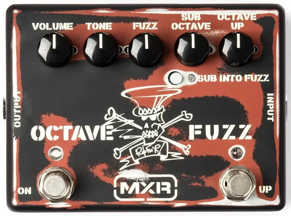 Pedal para Guitarra Elétrica MXR SF-01 Slash Octave Fuzz Analógico com 3 Efeitos