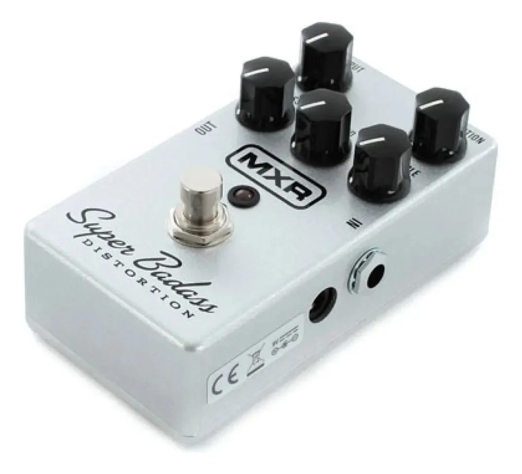 Pedal MXR M75 Super Badass Distortion para Guitarra Análogo Cinza