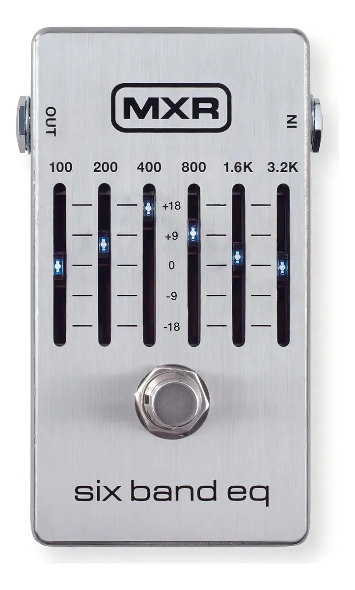 Pedal De Efeitos De Guitarra Prateado De Seis Bandas Mxr Eq