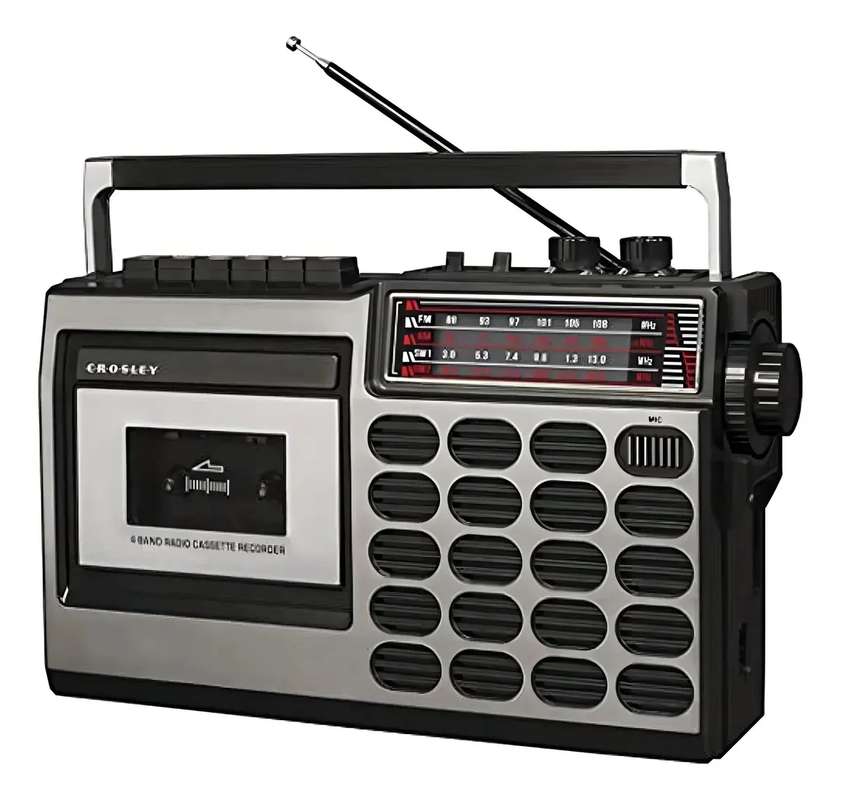 Reprodutor de cassetes portátil retrô Crosley CT100b-si Co