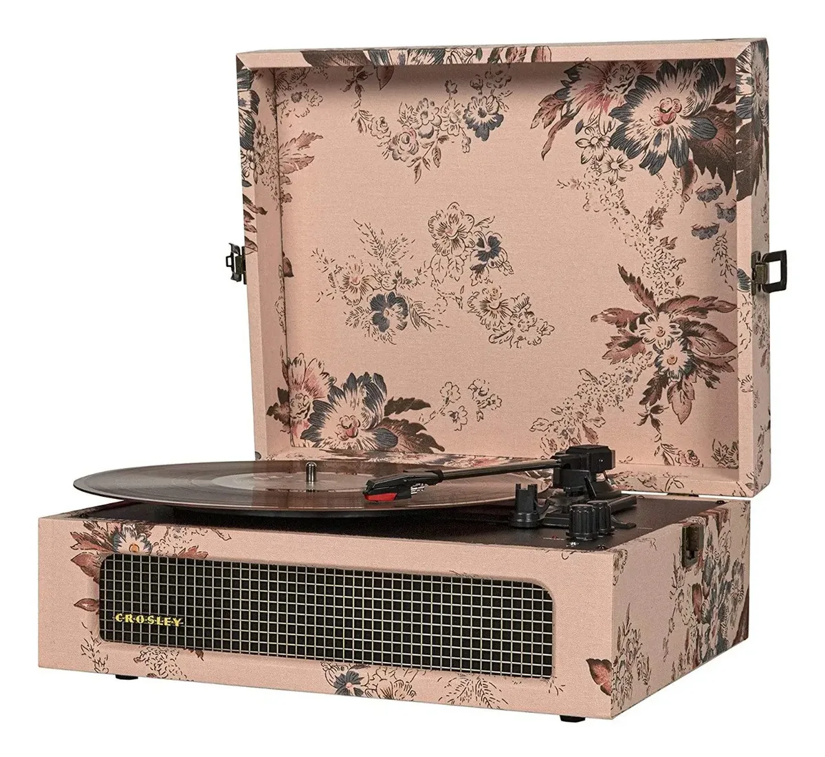 Toca-discos florais Crosley CR8017a Voyager com Bluetooth