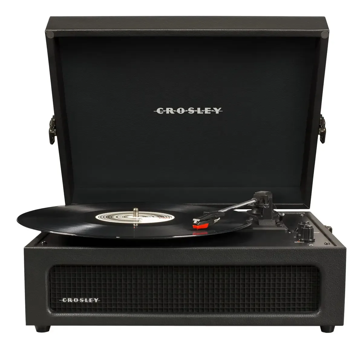 Crosley CRB-bk Voyager - Toca-discos de vinil portátil Vin. Cor: Preto