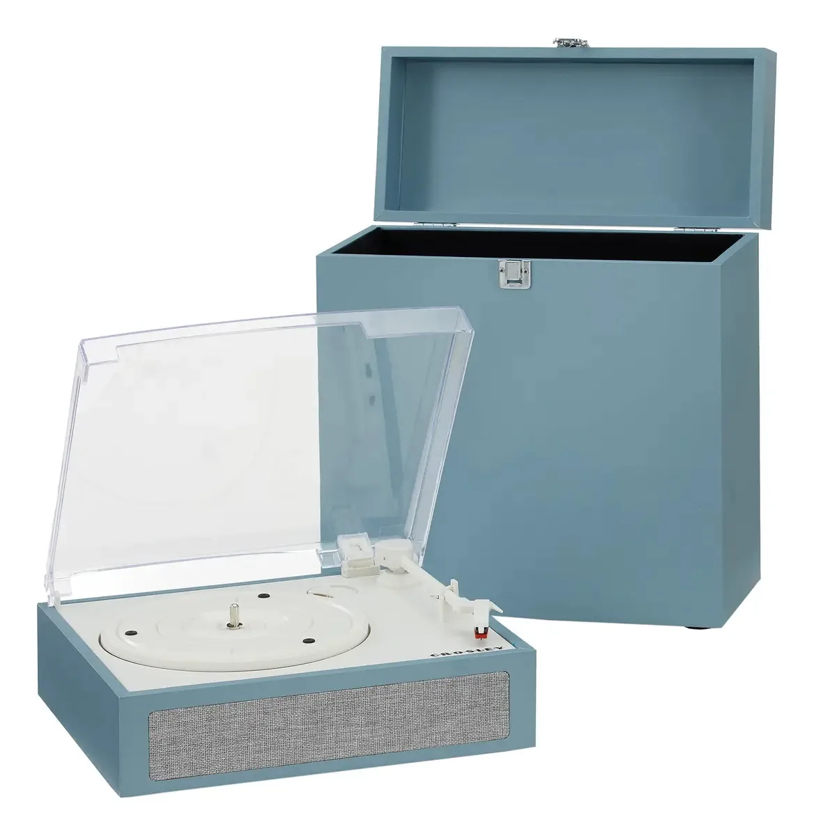 Crosley Cra-tn Fusion - Conjunto de toca-discos Bluetooth de 3 peças em cor turmalina