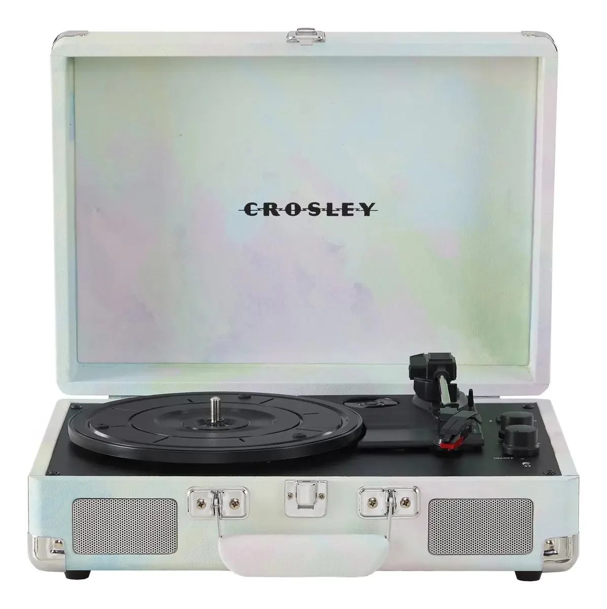 Crosley CRF-GW Cruiser Plus - toca-discos de vinil vintage. Cor: verde, aquarela