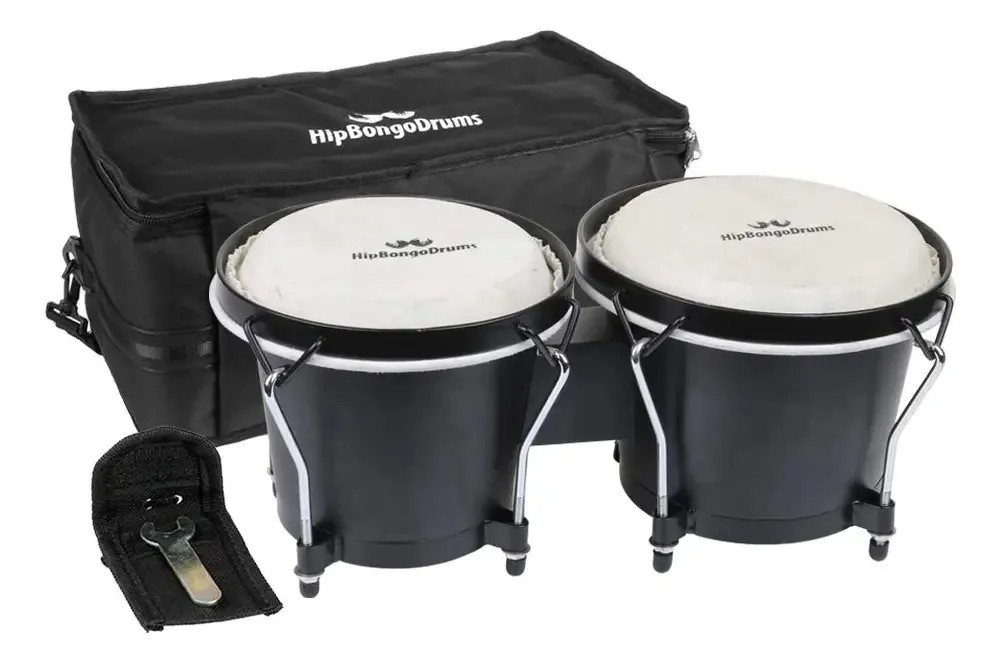 Conjunto de tambores Bongo para adultos, crianças e iniciantes