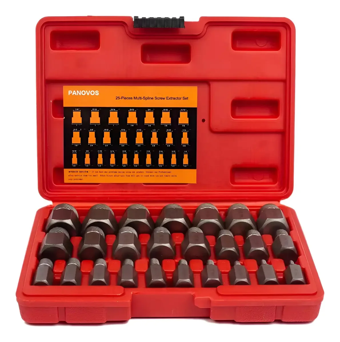Conjunto de 25 extratores de porcas hexagonais para parafusos R