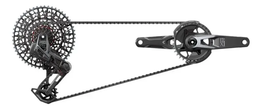 Eixo de transmissão Sram X0 Eagle 170mm 32t 10-52t Grupo