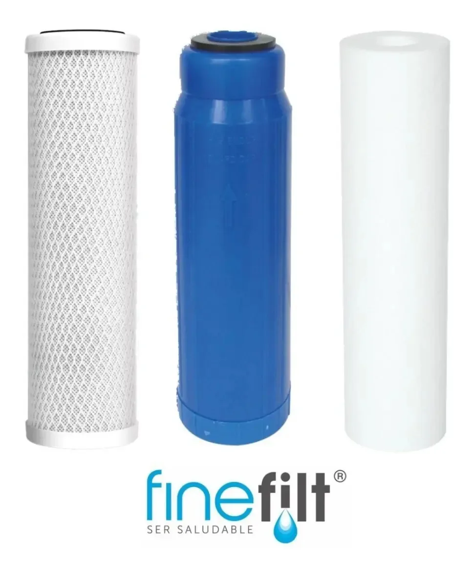 Filtro de osmose reversa Finefilt FF PP05-CTO-GAC-2510 0m de 3 U