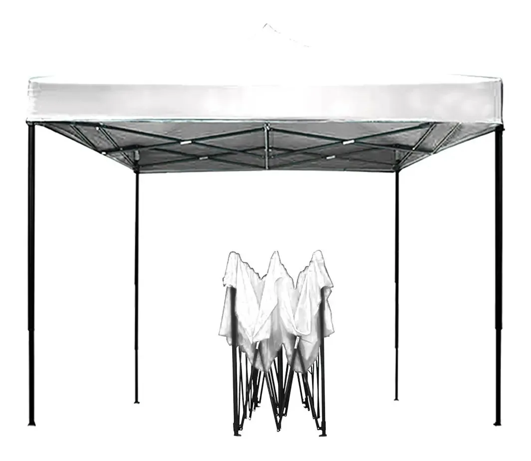 Toldo branco dobrável 3x3 reforçado à prova d'água