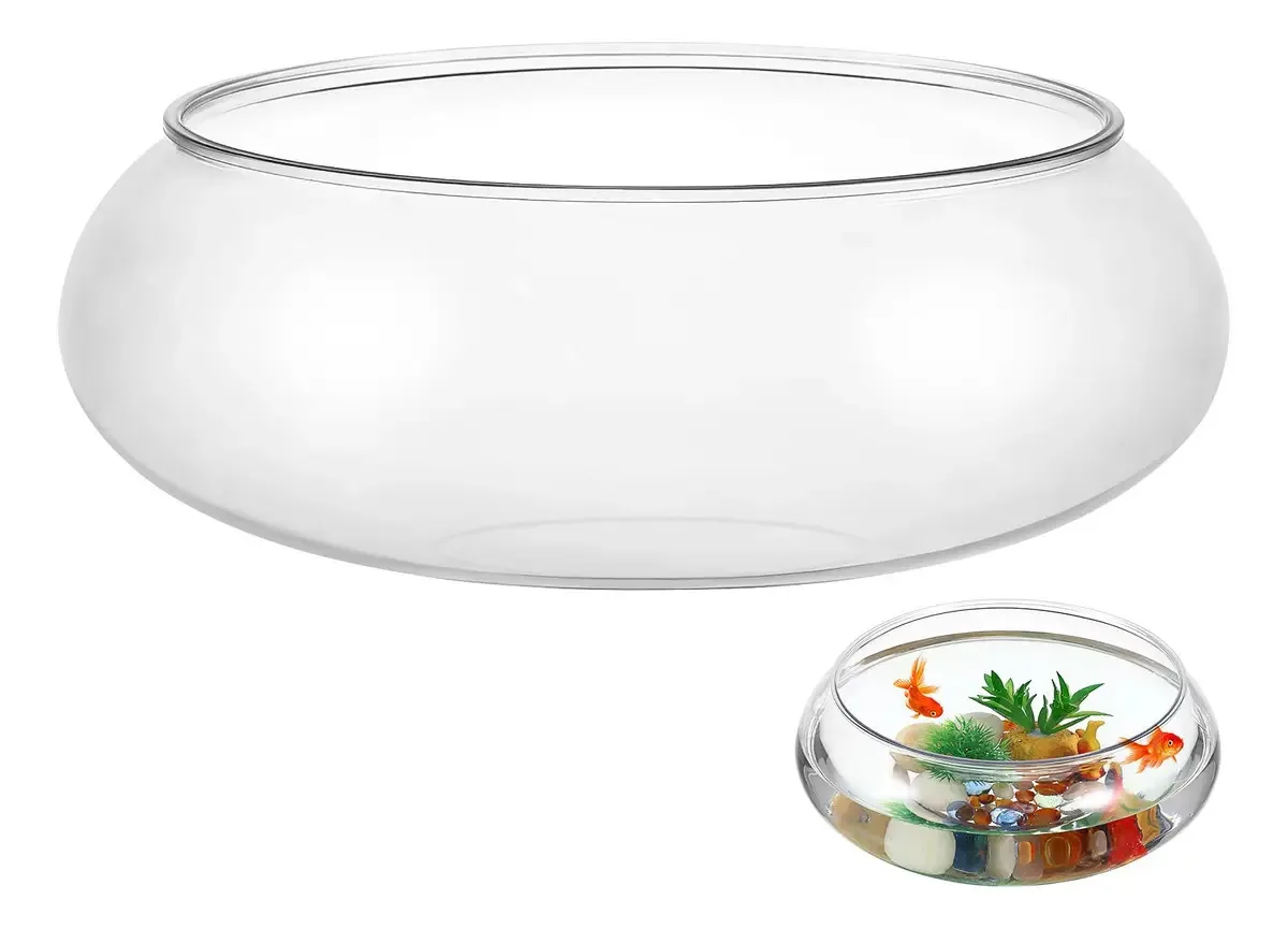 Bacia de bolhas de plástico para tanques de peixes e vasos | Transparente