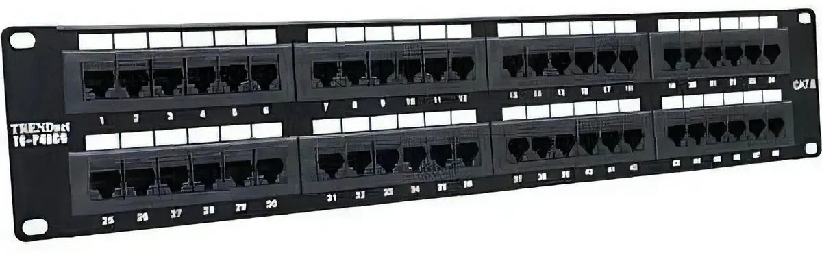 Painel de patch não blindado Trendnet 48 portas 5e Ne/VC