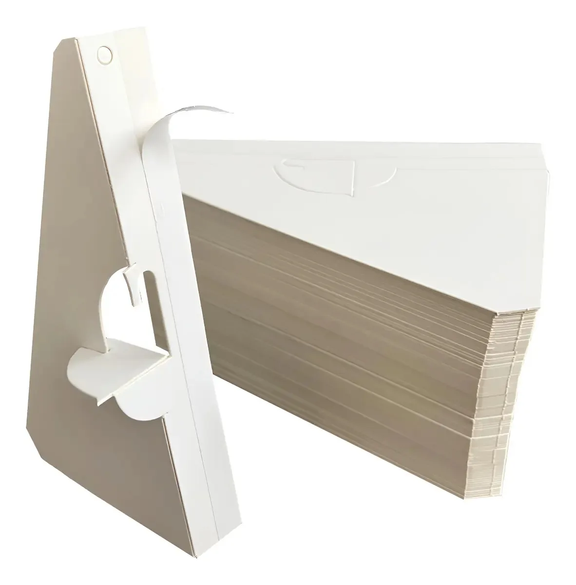 Cavalete de papelão autoadesivo Cororio de 3 polegadas, branco
