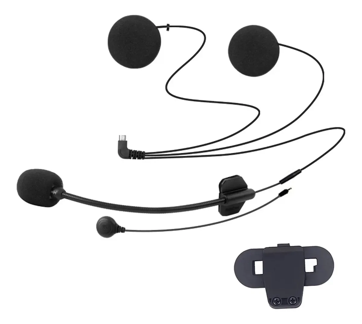 Intercomunicador FreedConn TCOM-SC, 2 unidades, cor preta, modelo TCOM-SC, número de peça: TCOM-SC. Ideal para motos e comunicação na estrada.