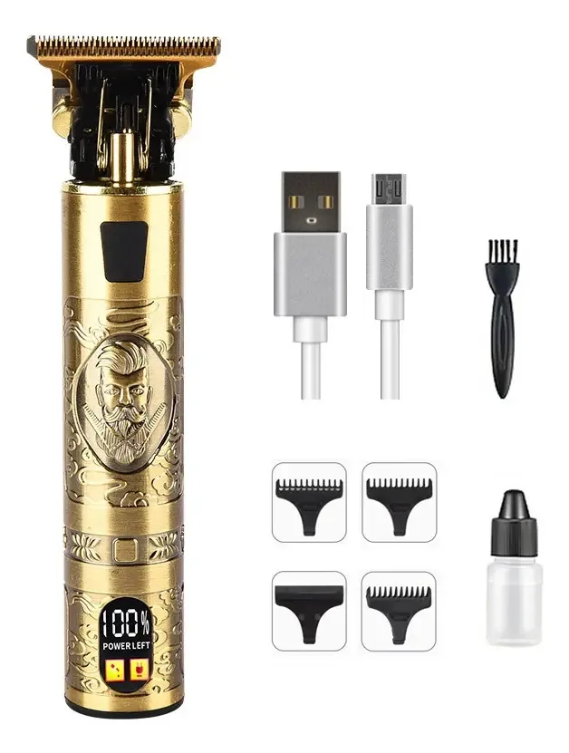 Máquina de cortar cabelo Trimmer Pro Máquina de cortar cabelo Gold Color