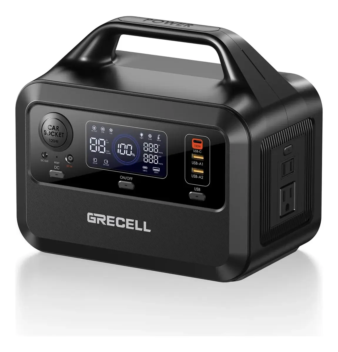 Central de energia solar portátil USB-c Pd 300w 230wh